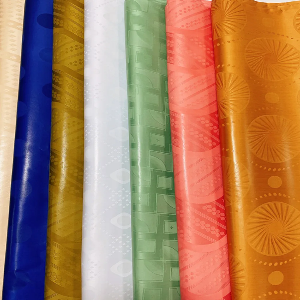 Brillante Qualità Austriaca 2024 Nuovo Tessuto Bazin Riche Super Magnum Gold Xl Guinea Brocade 100% Cotone Shadda Damask Profumo