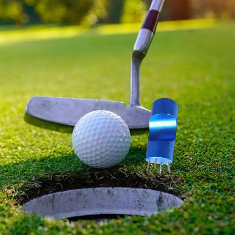 Metal Golf Divot Metal Golf Green Fork Ergonomic Design Practicing Tool For Professions Novices And Enthusiasts