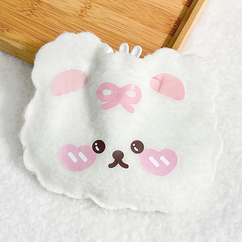 

Hand Warmer Bag Useful Comfortable Leak-Proof Plush Bear Rabbit Hot Water for Home