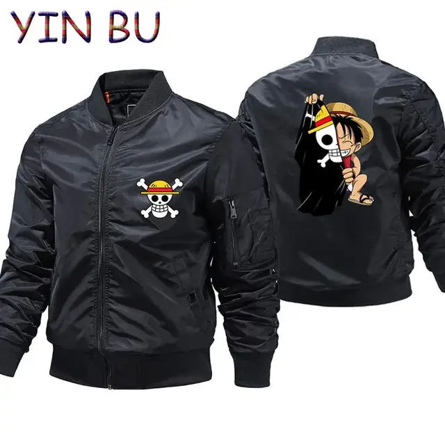 one piece anime bomber jacket