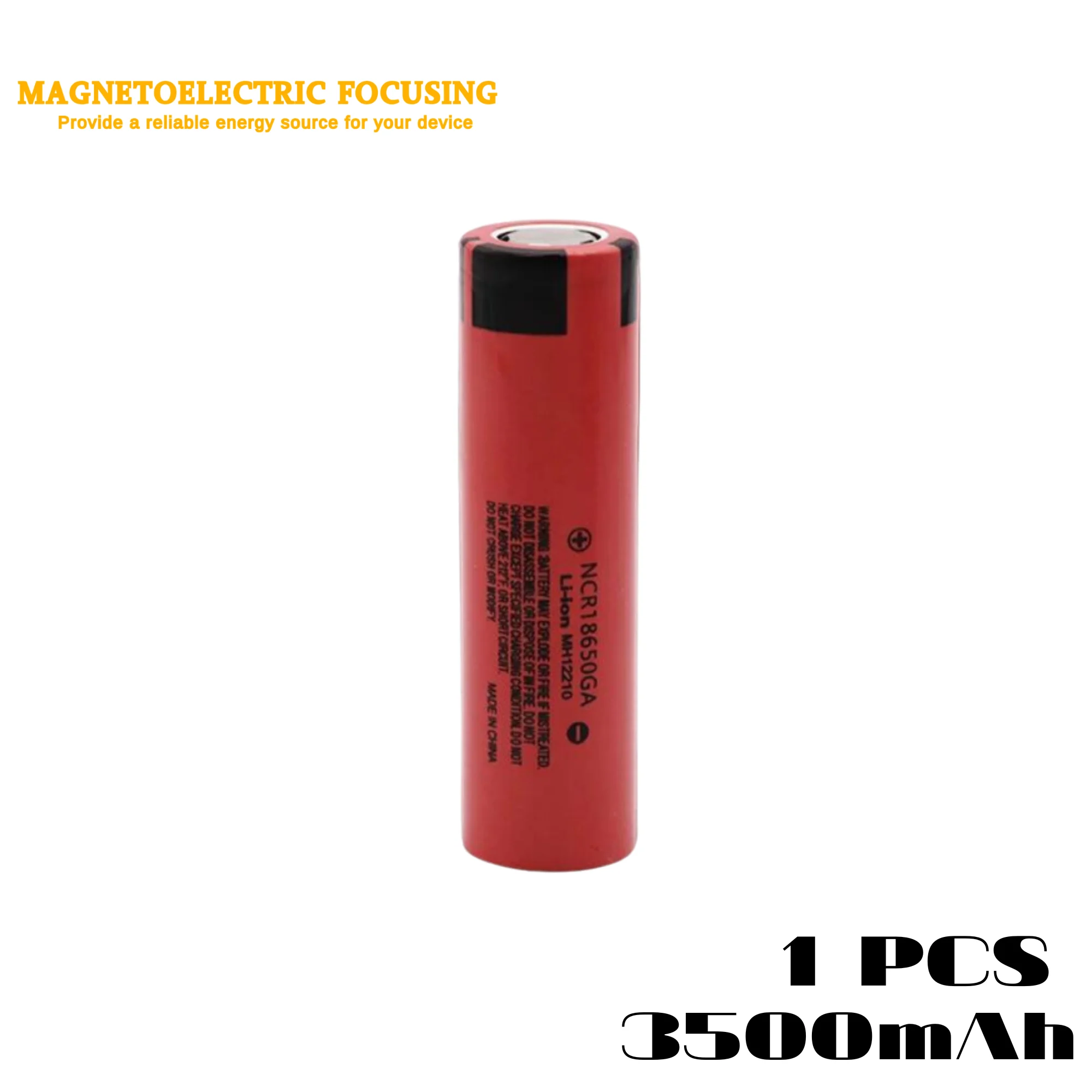 

NCR18650GA Lithium-Ion Rechargeable Battery, 3500mAh 3.7V, Maximum Continuous Discharge Current: 10A Domestic batteries, etc.