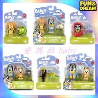 Spot Bluey Family Cartoon Handmade Office Toy Doll Ornament Model A Series Of Role-Playing Figures Birthday Present 1