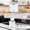 Automatic Rotating Fruit and Vegetable Peeler Electric Potato Peeler Vegetable Dehydrator Suitable for Home Kitchen Restaurant 3