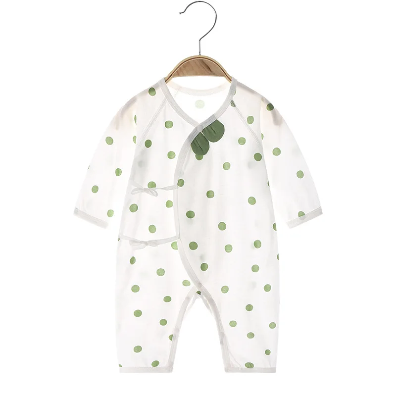 

Baby Jumpsuit Summer Pure Cotton Thin Boneless Newborn Clothes Rompers Long Sleeve Air Conditioning Clothes Baby Pajamas Summer