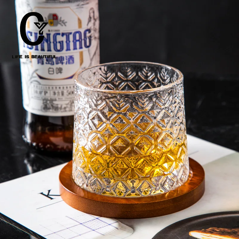 【即完売商品】barrel knot BARREL no Glass 2個セット Rotating Whiskey Glass | Whiskey Glass Japanese
