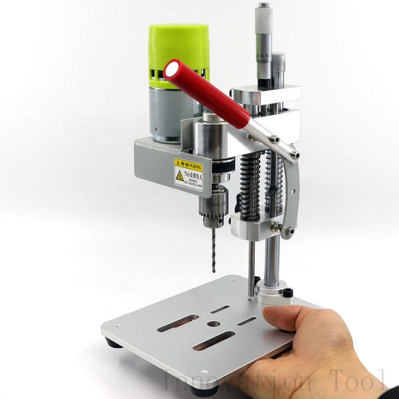 Precision Mini Drill Press CNC Table Drilling Polishing Machine Portable  Benchtop Driller Metal Jade Wooden DIY Crafts Tool
