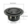 1 Pcs 3.5 Inch 3 Inch 90MM Speakers 4 Ohm 15W Round Fiberglass Basin Waterproof Full Range Speaker For Car Midrange Bass 3