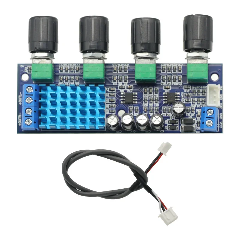 Audio Power Amplifier Board XH-M577 TPA3116D2 High Power Tone Op Amps DC 12-24V Dual-channel Stereo 2 X 80W Digital audio power amplifier board