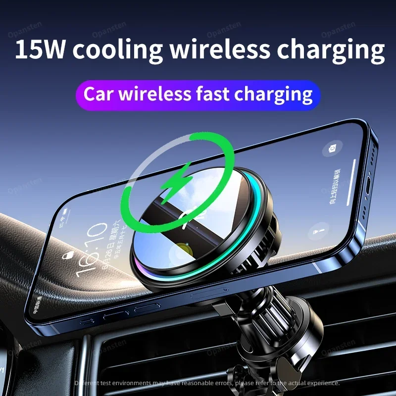 Wireless Car Charger Tempered Glass Fast Charging