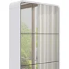Slim Mirror Shoe Cabinet for Entryway,Narrow Freestanding Shoe Rack with Flip Drawer,Wood Shoe Storage Organizer for Living Room 4