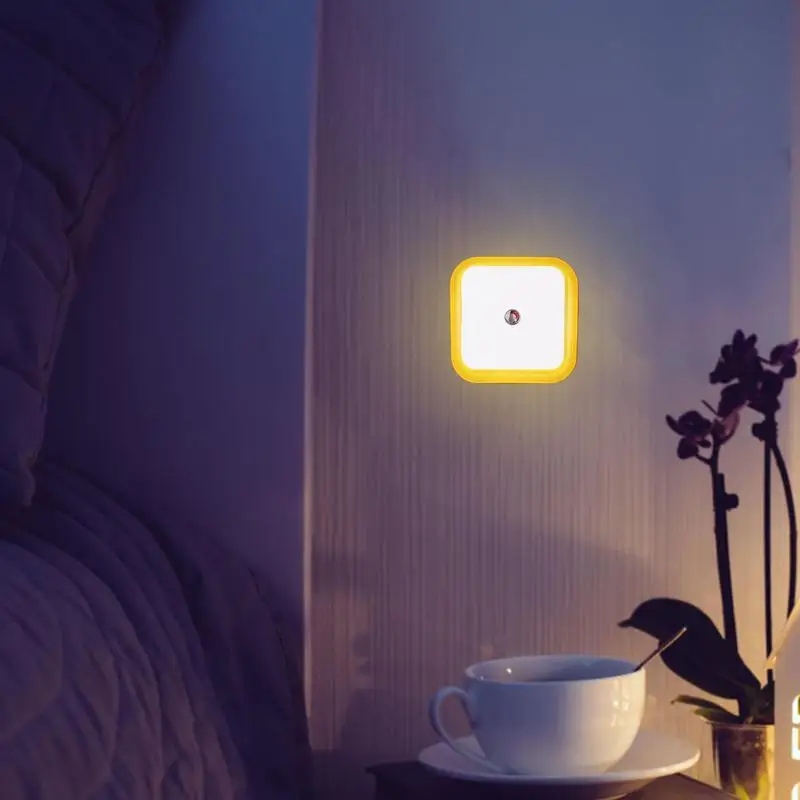Plug In Night Lights Night Light With Dusk To Dawn Photocell Auto Sensor Adjustable Brightness Plug In Light For Hallway Bedroom