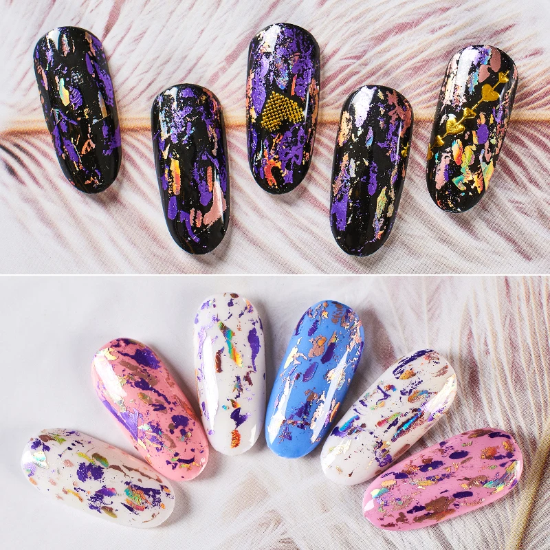 MEET ACROSS 7ml Transfer Foil Gel Nail Polish Nail Art Varnish For Adhesive Sticker Nail Glue Semi-Permanant Soak Off UV LED Gel 3