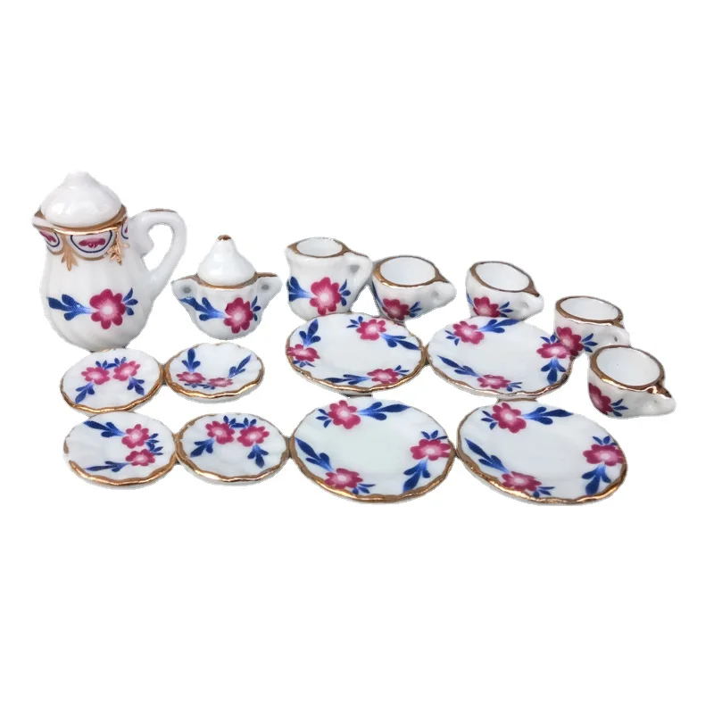 Doll House DIY Decoration Accessories China Tea Pots Cups 1/6 BJD Ob11 Blythe Doll Furniture Accessories doll accessories plush doll accessories dollhouse violin crafts dollhouse christmas lights