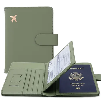 Custodia per passaporto RFID Porta passaporto Portafoglio per passaporto multifunzionale Porta carte di credito ID Portafoglio da viaggio Accessori da viaggio