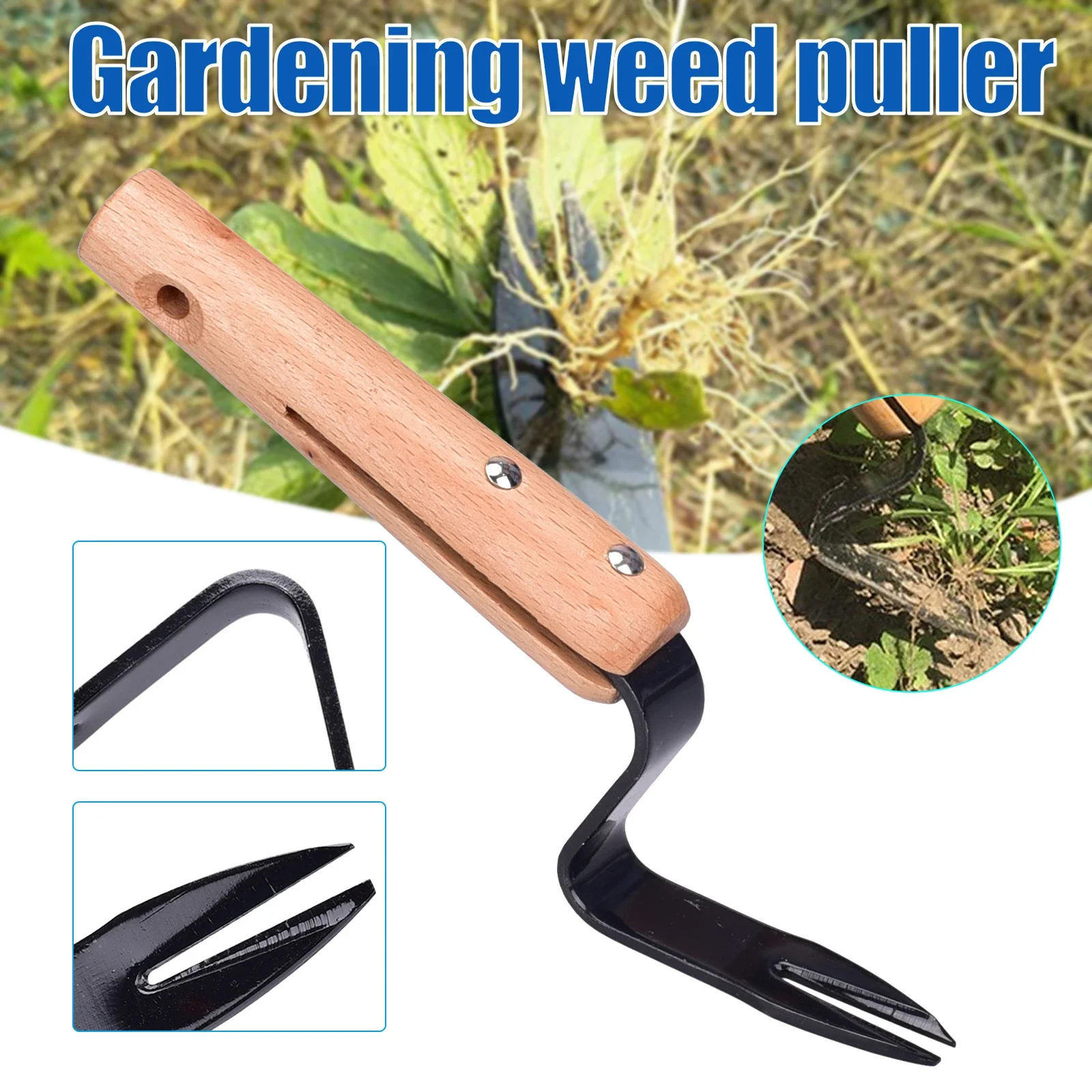 Erbacce Manuali Root Lifter Steel Hand Weeder Fork Rimozione Dell'Erba E Strumento Da Giardino Per Scavare Più A Fondo Per Yard Lawn Farm Drop Shippin