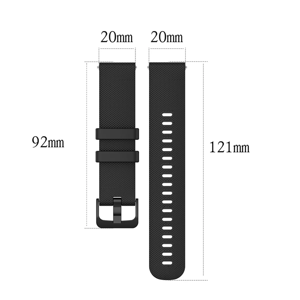 20mm Silicone Smart Watch Replacement Band