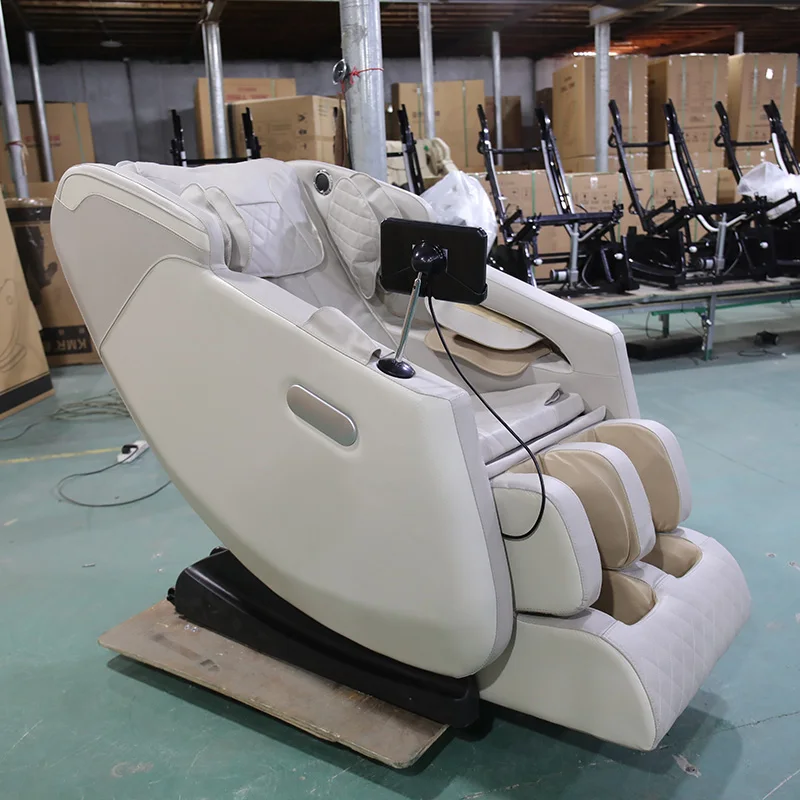 White high-end home and office full body acupressure massage chair 2