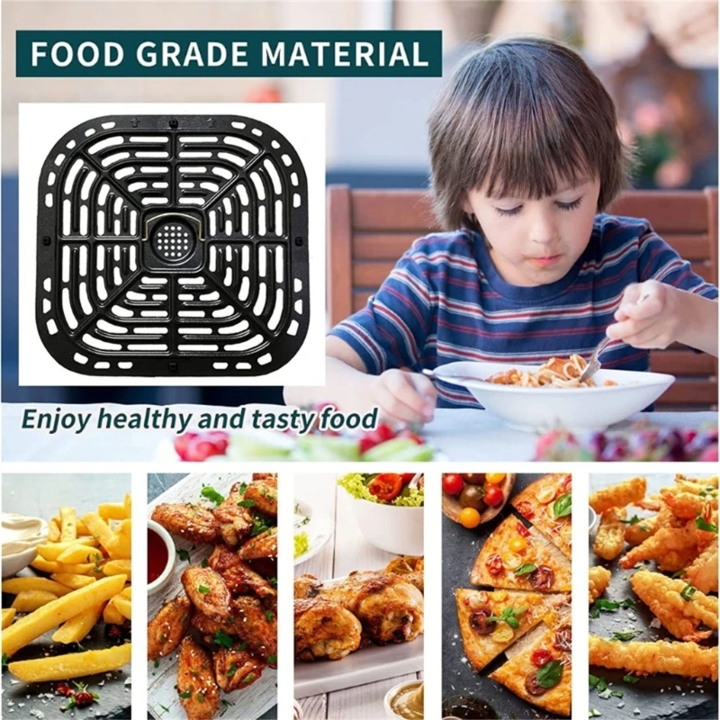 New 2 Pieces Air Fryer Tray Air Fryer Grill Pans Accessories for Instants 6QT Fryers Dishwasher Safe