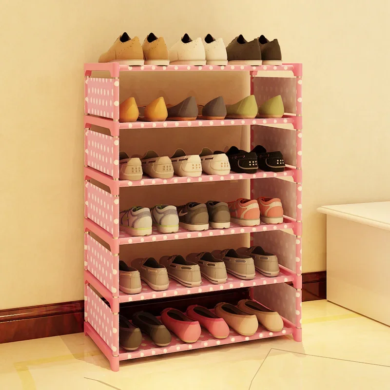

Shoe Rack Simple Doorway Household Economical Storage Artifact Shoe Cabinet Dormitory Dustproof Multi-layer Shoe Rack Indoors