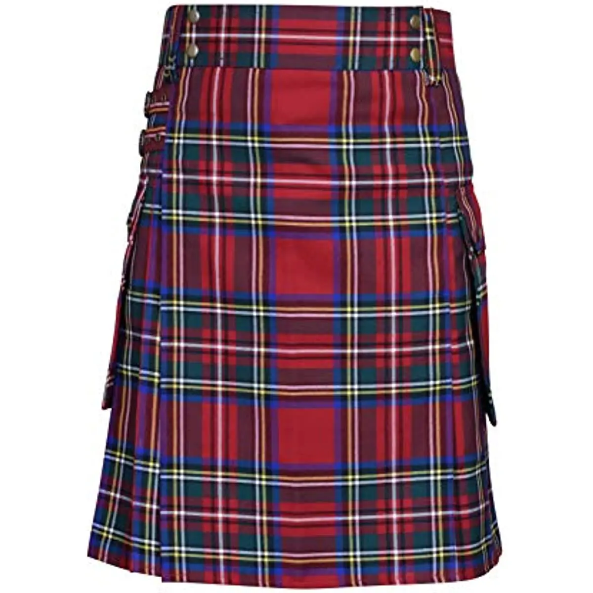 Kilt for Men Tartan Poly Viscose Premium Quality Scottish Utility Kilt Traditional Highland Men's Kilt