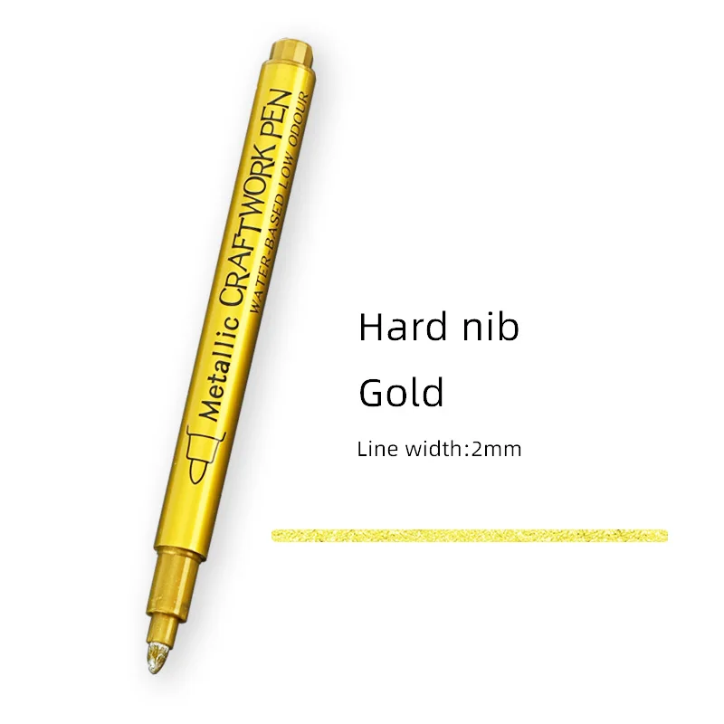 Metallic Gold & Silver Waterproof Permanent Paint Marker