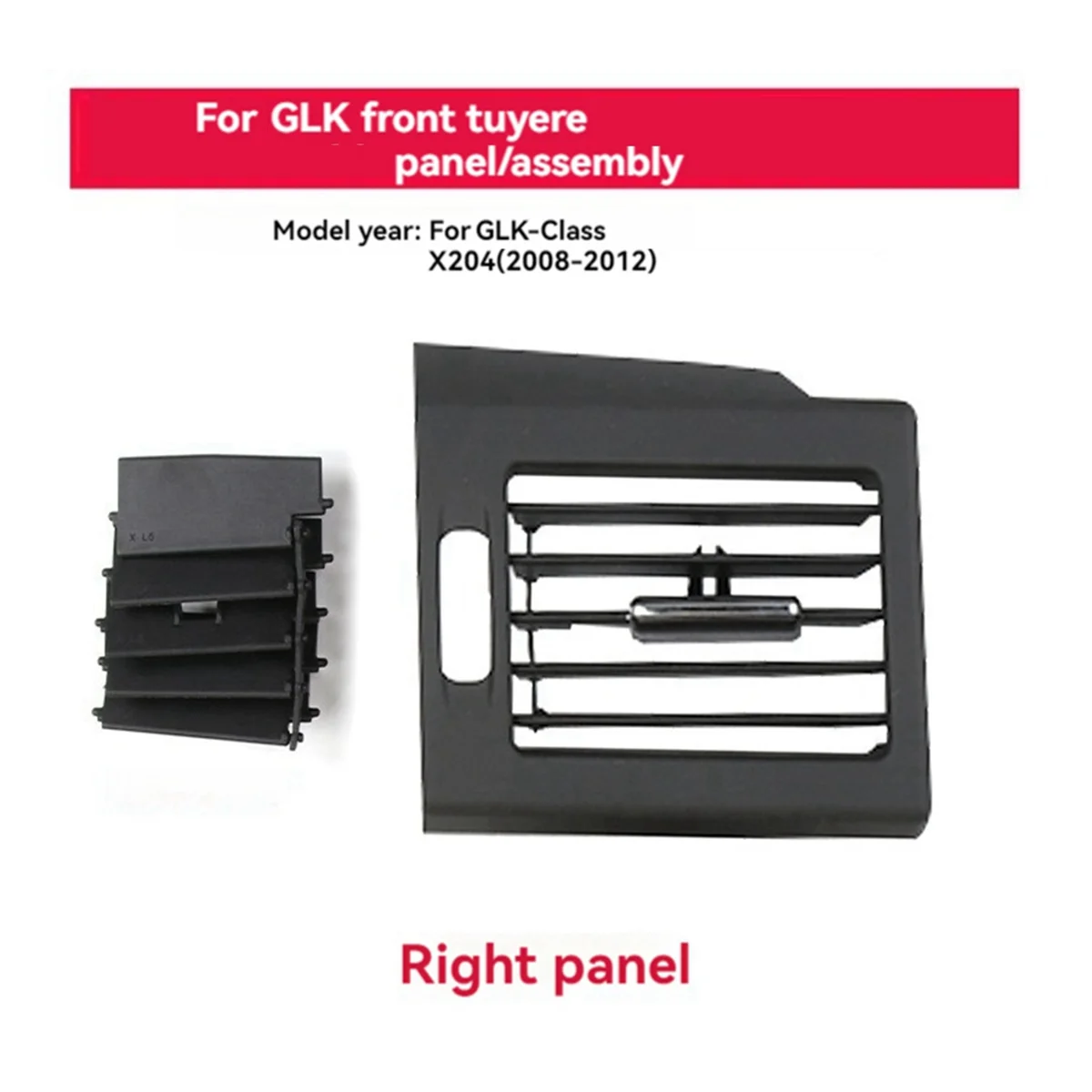1 Pair Front Dash Dashboard A/C Air Vent Trim Panel L+R for Benz GLK Class X204 2010-2012