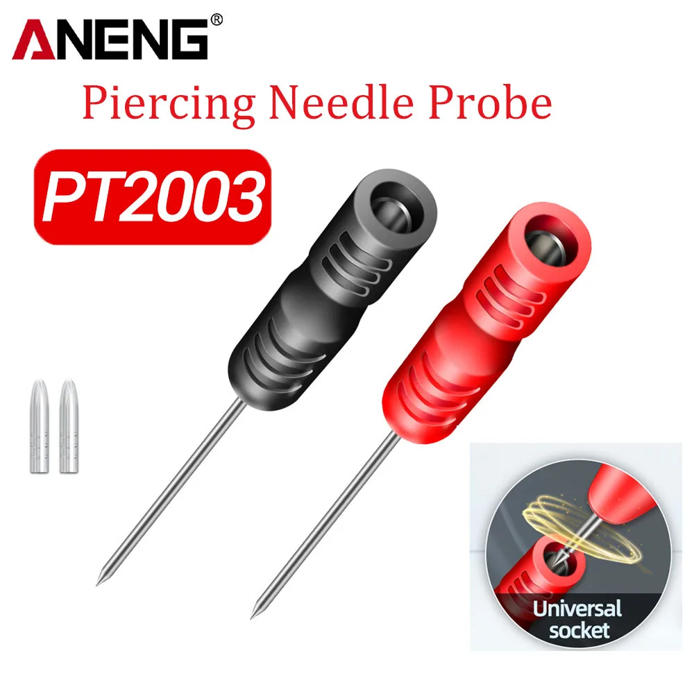Diagnostic Tools Multimeter Test Lead ANENG PT2003 Extention Back Piercing Needle Tip Probes Car Automotive Test Probe Kit 3MM