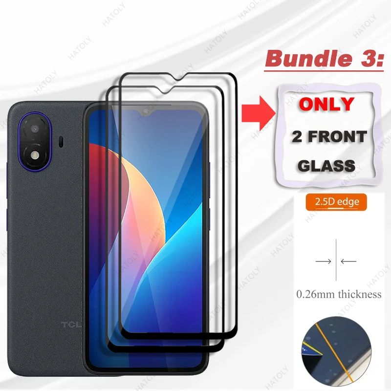 Enhanced Glass Screen Protector with Black Edge and Camera Lens Shield