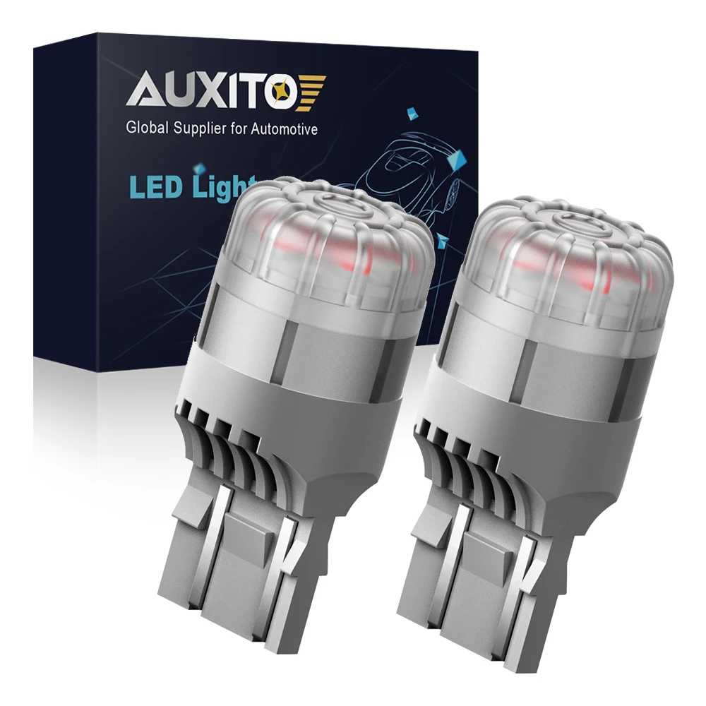 Auxito 7443 Led Lights AUXITO 7443/7440 LED Red Bulbs - Strobe Flash Effect, CANBUS Ready, 2-Pack Brake Light - Foto 7