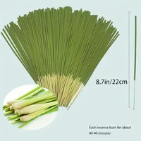 Extended Burning Time Lemongrass Oil Lemongrass Stick - 45 Minutes Burn Time, Artificial Wood Summer Scent, Suitable for Home, Camping, Yard, Pool and Outdoor Activities - Air Purification and Relaxation, Holiday Decoration (Halloween/Christmas/Easter/Thanksgiving) 4
