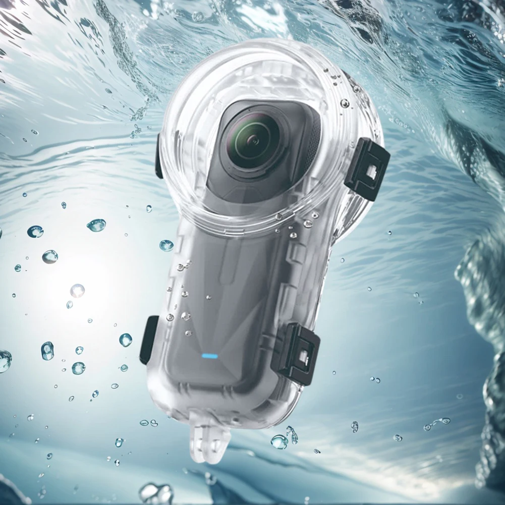 Funda de buceo invisible Insta360 X5, funda impermeable 50 metros, carcasa de protección completa con adaptador, accesorios para cámara de acción X5 Funda de buceo invisible Insta360 X5, funda impermeable 50 metros, carcasa de protección completa con adaptador, accesorios para cámara de acción X5