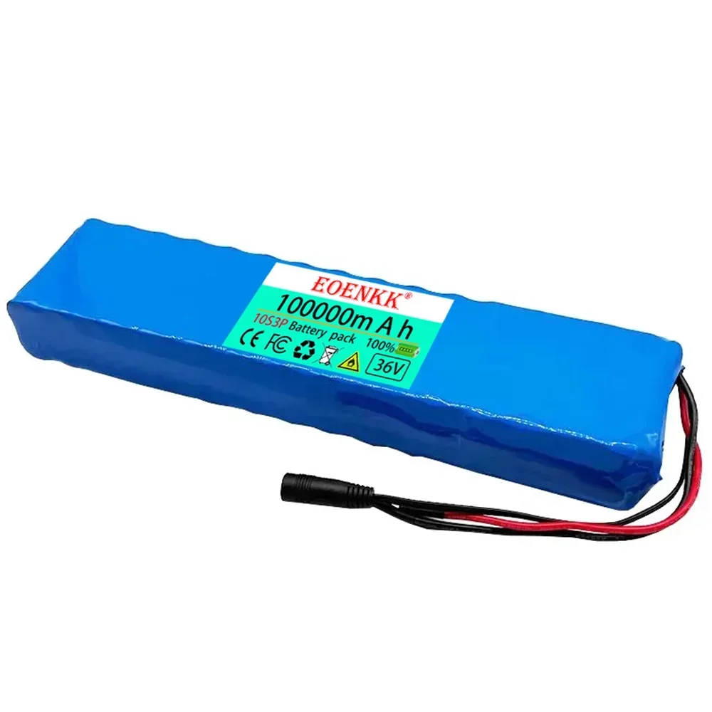 10S3P 36V 100Ah 18650 Rechargeable Lithium Battery Pack 1000W Power Modified Bicycle Electric Scooter Vehicle With BMS