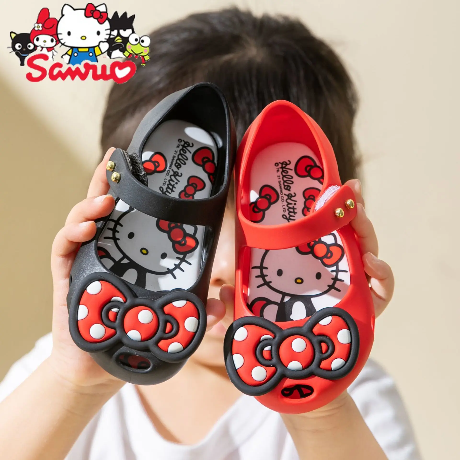 

Sanrio Melody Kuromi Hello Kitty Cinnamoroll Pochacco Kids Shoes Girls Sandals Cave Shoes Beach Shoes Princess Mary Jane Shoes