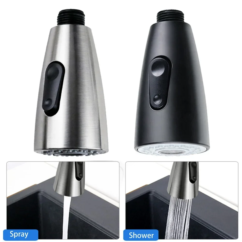 2 Modes Sink Kitchen Basin Pull Out Faucet Aerator Sprayer Nozzle Shower Head Bubbler Water Saving Kitchen Bathroom Tap Aerator 2