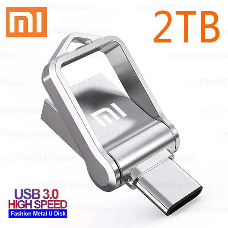 Mediar Consulado métrico Xiaomi 2TB Metal USB3.0 Flash Drives Type-C High Speed Pendrive 1TB 64GB  Dual Interface Memoria Usb Flash Disk TYPE-C Adapter