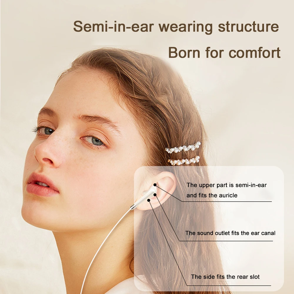 Premium Dolby Surround Sound Wired Headphones with Mic and Type-C Connector