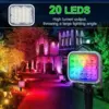 RGB Outdoor Spotlight Garden Landscape Decoration EU/US Plug Floodlight Waterproof Pathway Yard Spike Lawn Lamp 110V 220V Lighti 2
