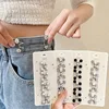 Adjustable Waist Buckle Extender No Sewing Pant Clips Waist Tightener Button for Jeans Skirts Sleeves Fit Button Pins Tool 1