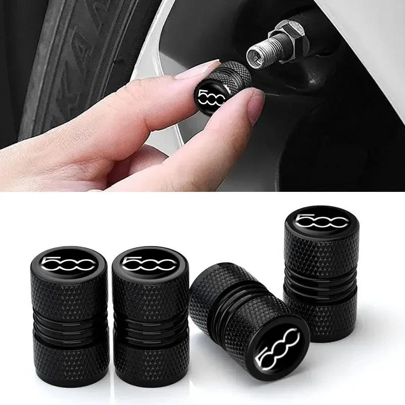 Set of 4 Stylish Car Tire Valve Caps – Premium Protective Covers