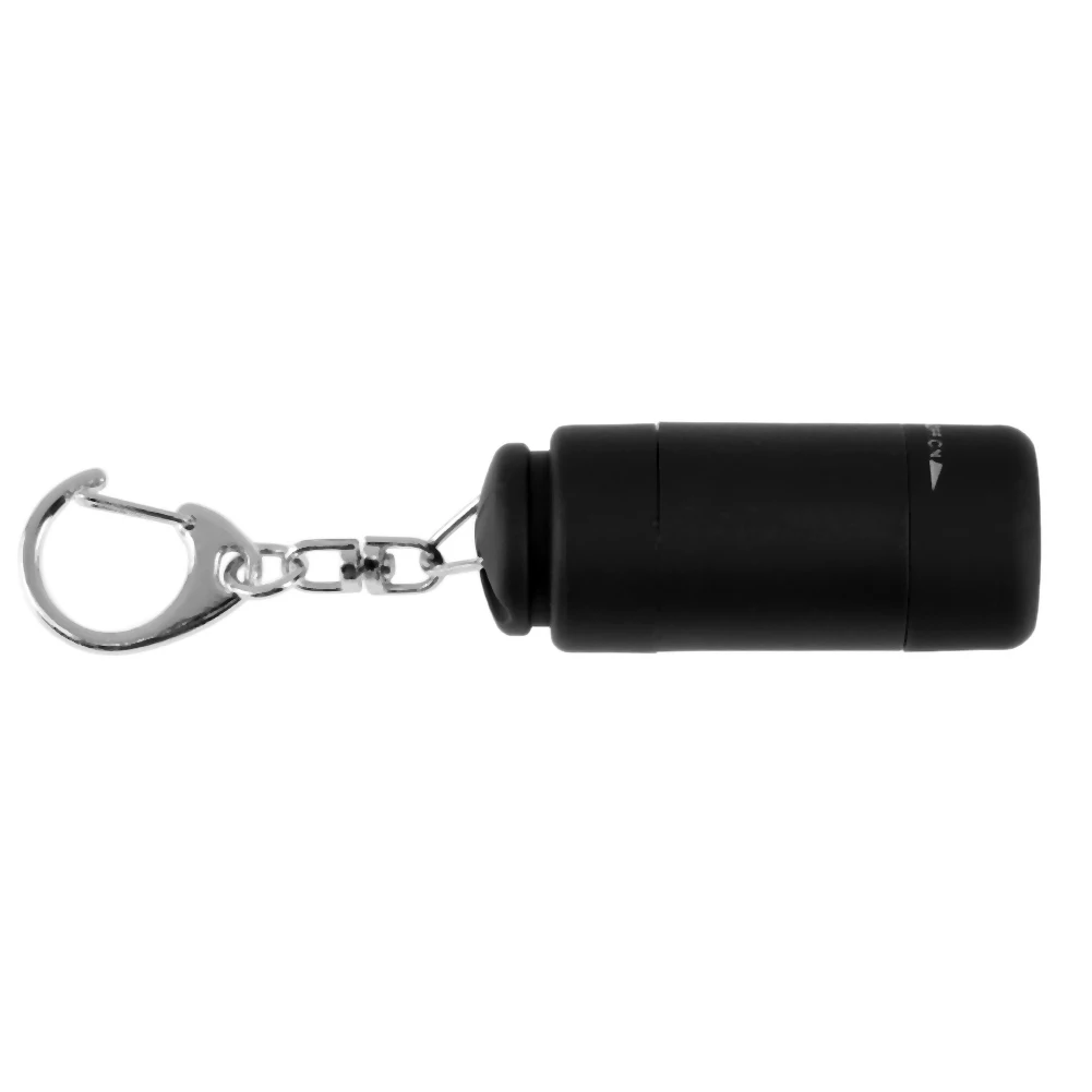 실용적인 LED 손전등 토치 휴대용 열쇠고리 50mAh USB 충전 방수 조명 캠핑 하이킹 조명
