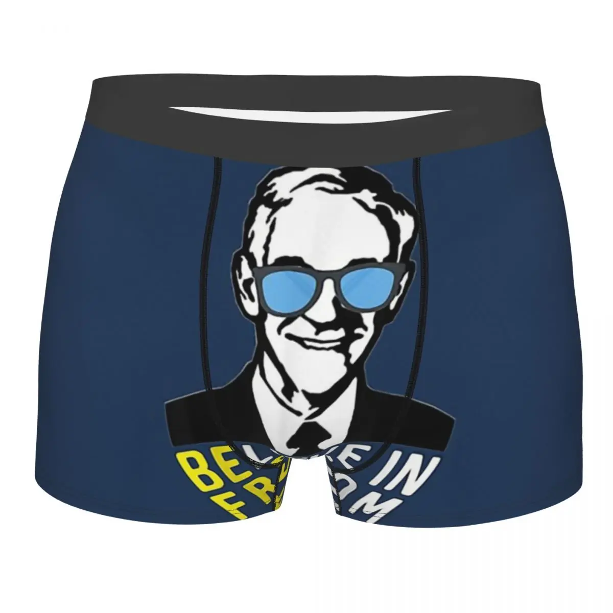 

Bitcoin Cryptocurrency Miners Meme Believe In Freedom Ron Paul Underpants Homme Panties Man Underwear Sexy Shorts Boxer Briefs