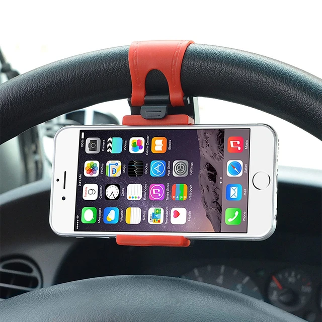 Support universel de téléphone portable pour volant de voiture, boucle de  montage pour volant de Navigation, accessoires automobiles - AliExpress