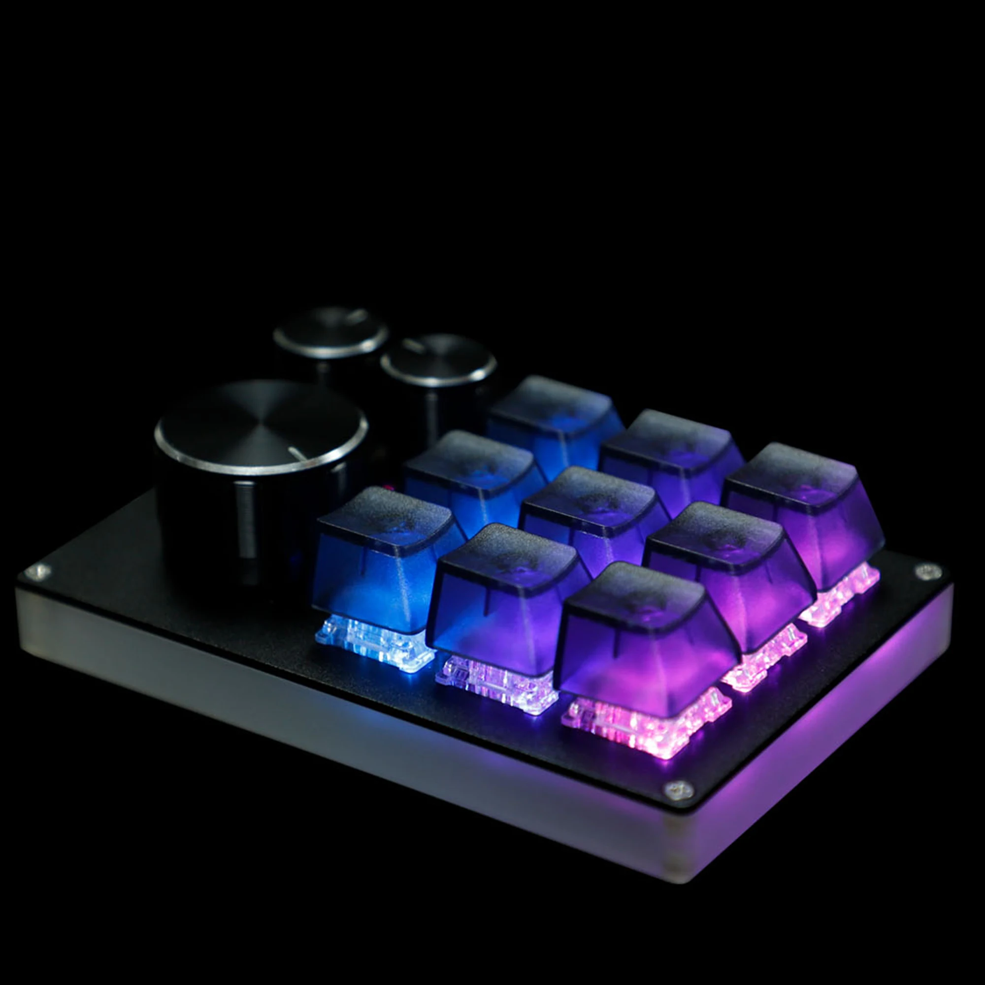 clavier mécanique en aluminium cnc pour les bouton prise en charge de la commutateurs mx de type pavé via vial hotswap