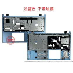 Premium Upper Case Cover with Palmrest and Non - Touch Bezel Keyboard (Light blue)