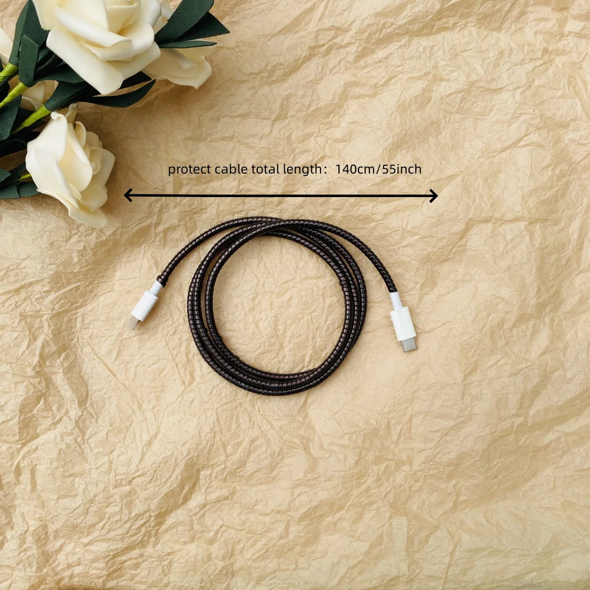 Laser Data Cable Protective Sleeve 55.12inch For Apple Mobile Phone 20W Fast Charging Cable 1PC