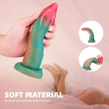 Alien Animal Simulation Silicone Penis Female Sex Dildo Butt Plug Sex Toys 6