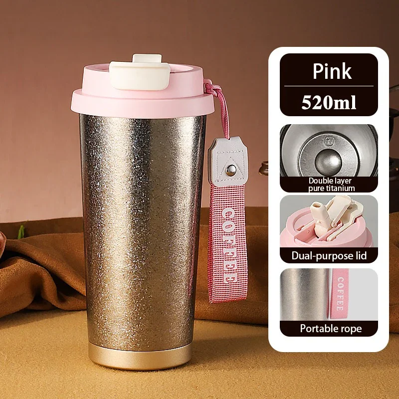 كوب قهوة تيتانيوم 521مل عازل