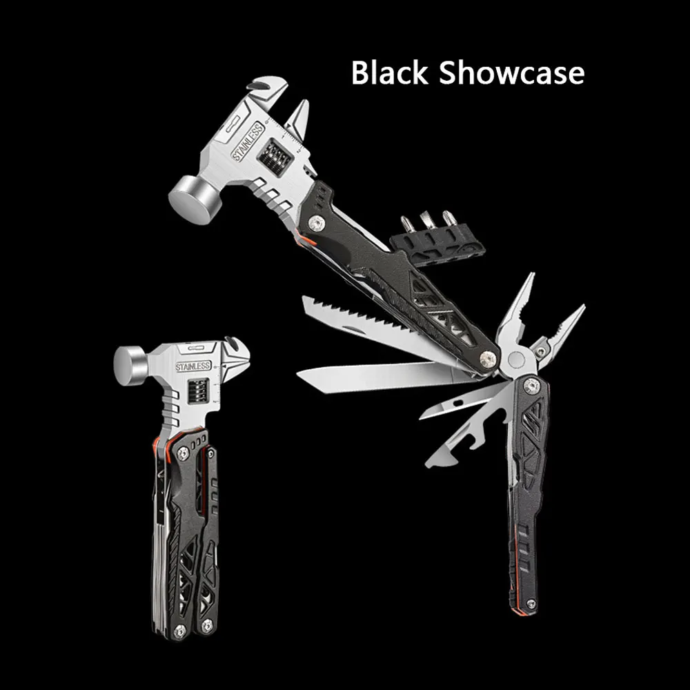 Multifunctional wrench hammer outdoor camping folding nail hammer pliers emergency car combination all-in-one tool hammer 2