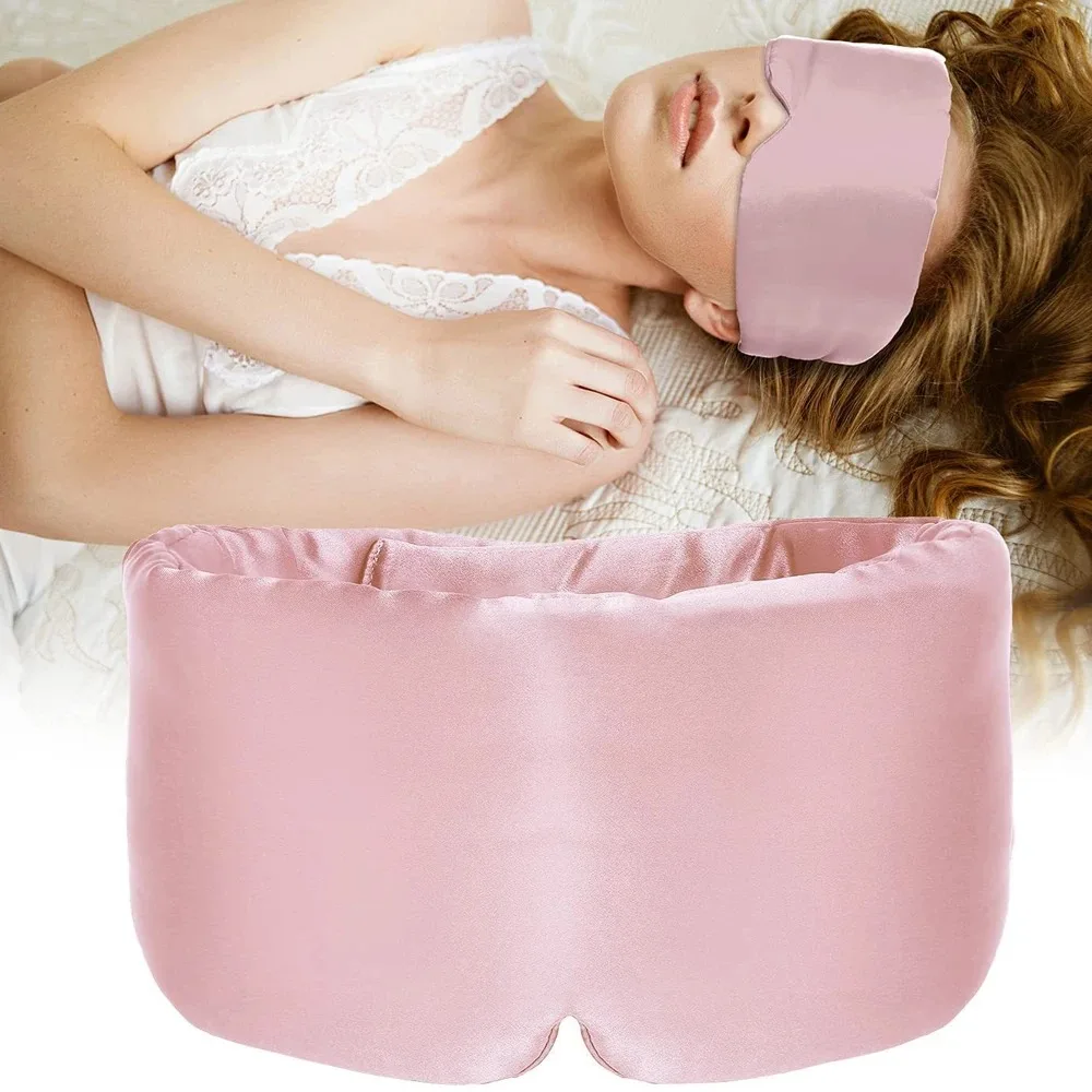 Luxurious Mulberry Silk Sleep Mask with Adjustable Headband - Ultimate Light Blocking