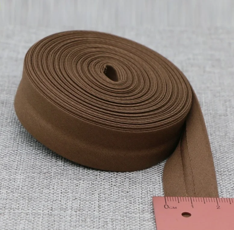 Ultra Soft 100% Cotton Silk Bias Tape - 20mm Width, Skin-Friendly Fabric Ribbon